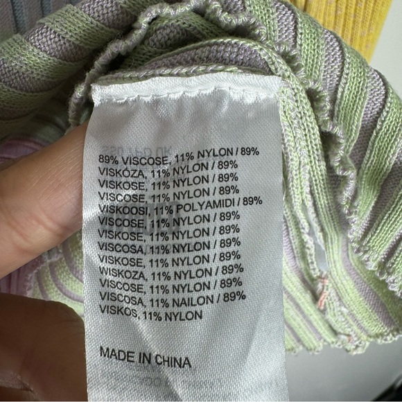 RAGGED PRIEST sweater pastel colorblock ribbed top medium DOLLS KILL y2k gothic - Picture 6 of 14